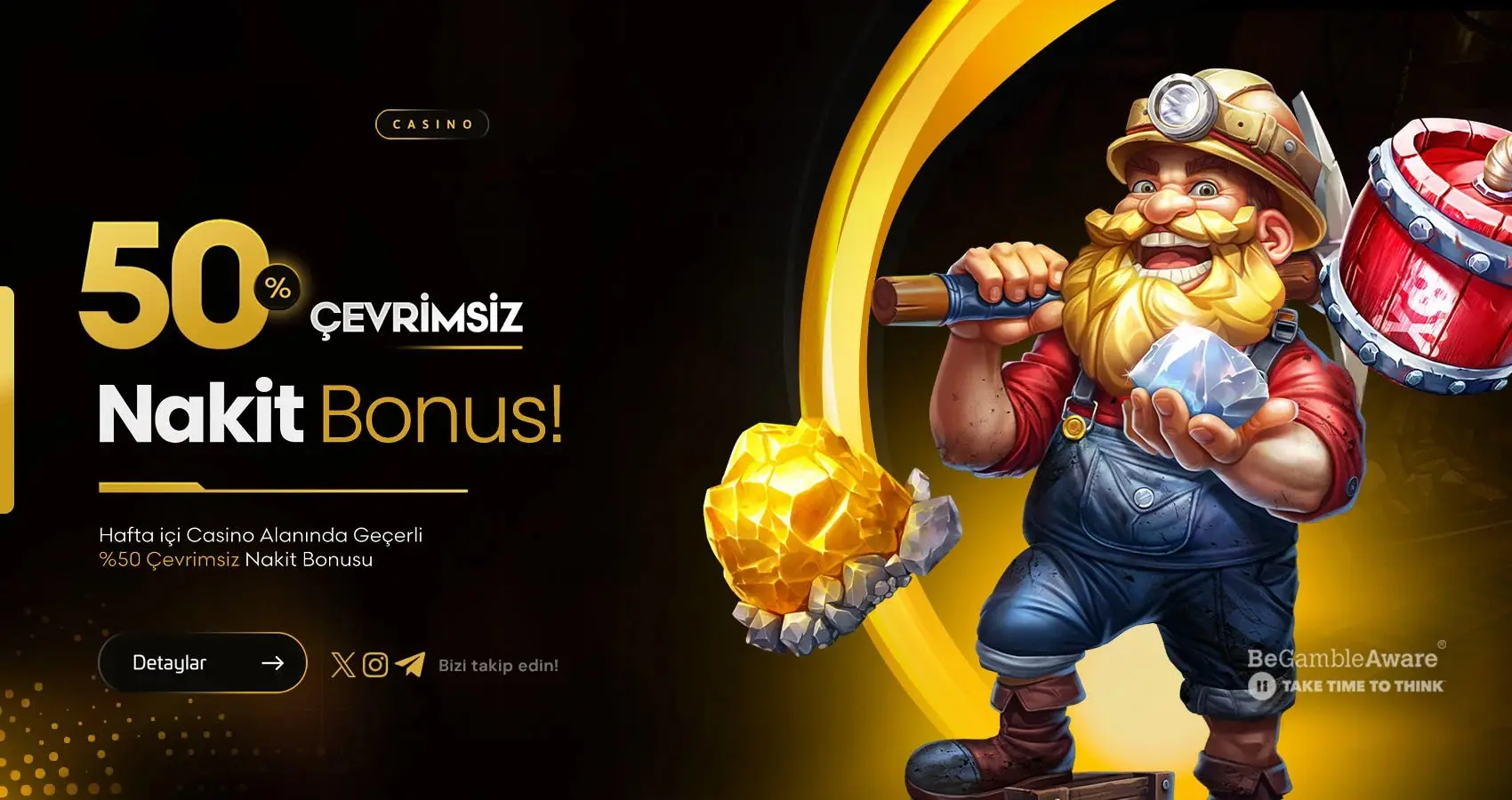 ★ %50 Çevrimsiz Nakit Bonus ★